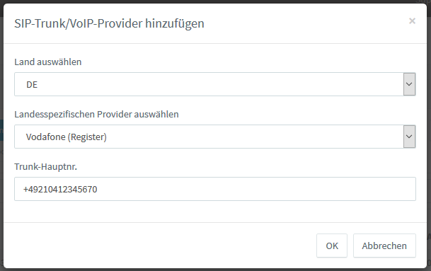 [ARCHIVIERT] 3CX mit Vodafone NGN SIP Accounts nutzen